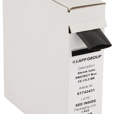 SHRINK TUBE PROTECT BOX 6.4/3.2 BK 8M