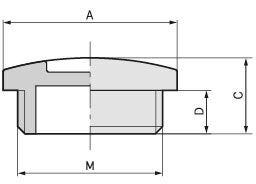 SKINDICHT® BLK-GL-M 12X1.5 RAL 9005 BK