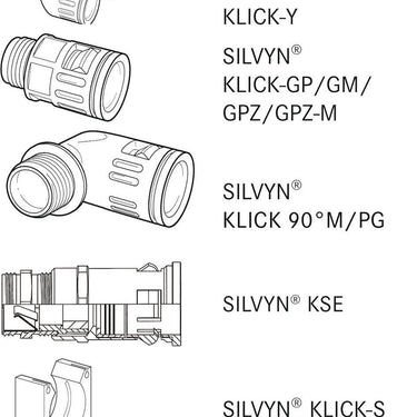 SILVYN® RILL PA12 54 / 48X54.5 BK 25M