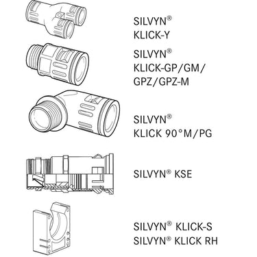 SILVYN® RILL PA6 21 / 16.5X21.2 BK 50M